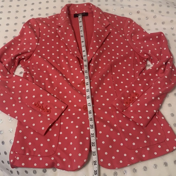 Talbots Polka Dot Pink and White Jersey Jacket Mp - Picture 6 of 6